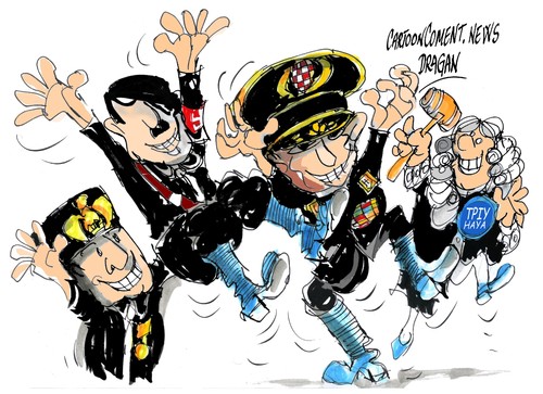 Cartoon: Ante Gotovina-TPIY-HayaTormenta (medium) by Dragan tagged ante,gotovina,tpiy,hayatormenta,politics,cartoon