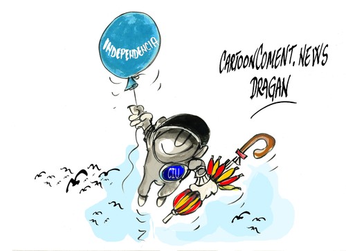 Cartoon: Artur Mas-Stratos (medium) by Dragan tagged artur,mas,cataluna,espana,indepedencia,politics,cartoon