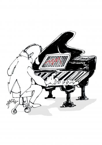 Cartoon: bar code 16 (medium) by Dragan tagged bar,code
