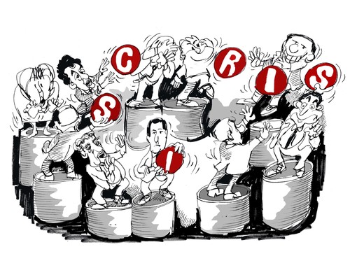 Cartoon: crisis (medium) by Dragan tagged economic,crisis,in,european,union,politics,cartoon