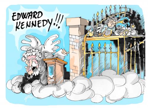Cartoon: Edward Kennedy (medium) by Dragan tagged edeward,kennedy