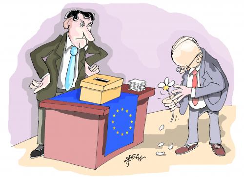 Cartoon: EU (medium) by Dragan tagged eu,elecciones,parlamento,europeo,2009