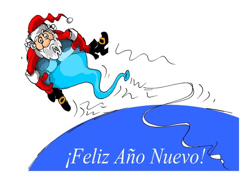 Cartoon: Feliz ano nuevo (medium) by Dragan tagged feliz,ano,nuevo