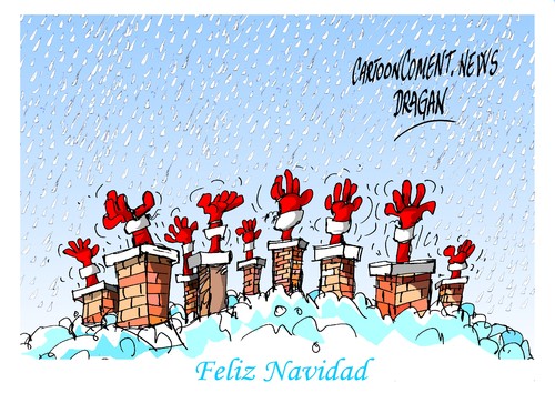 Cartoon: Feliz Navidad (medium) by Dragan tagged feliz,navidad