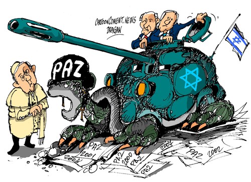 Francisco-Peres-Netanyahu-Paz By Dragan | Politics Cartoon | TOONPOOL