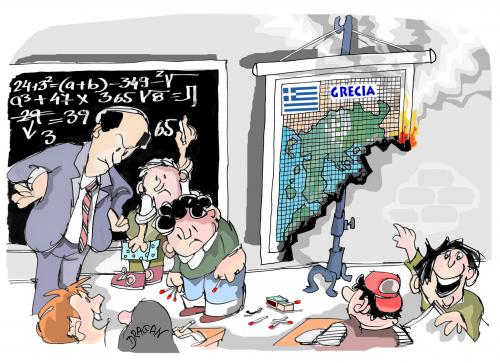 Cartoon: GRECIA (medium) by Dragan tagged grecia,incendios,politics,cartoon