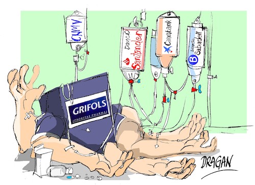 Cartoon: Grifols-culebrones (medium) by Dragan tagged grifols