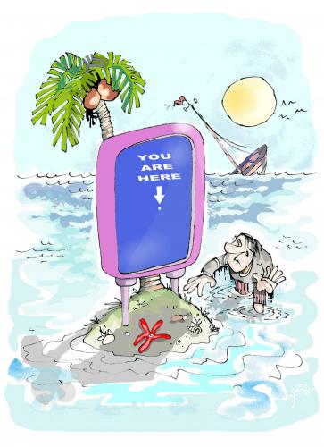 Cartoon: isla (medium) by Dragan tagged isla