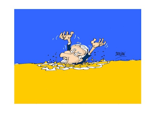 Cartoon: Joe Biden-truco (medium) by Dragan tagged joe,biden,ukrania,eeuu