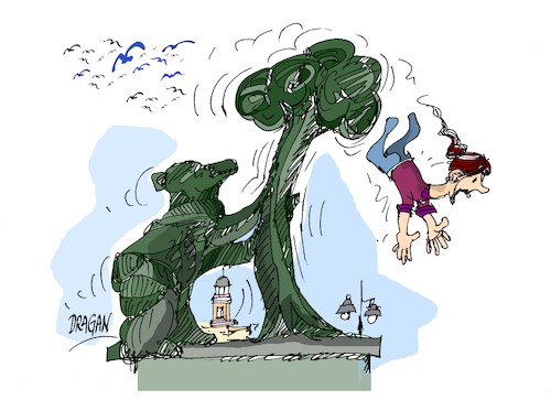 Cartoon: MADRID-4 de mayo (medium) by Dragan tagged madrid,elecciones,pablo