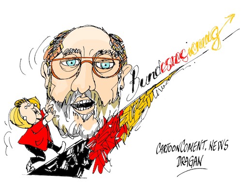 Cartoon: Merkel-Martin-Sisifo (medium) by Dragan tagged angela,merkel,alemania,martin,schulz,gobierno