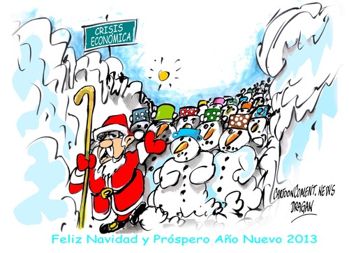 Cartoon: Moises-Feliz navidad (medium) by Dragan tagged moises,feliz,navidad,2013,cartoon