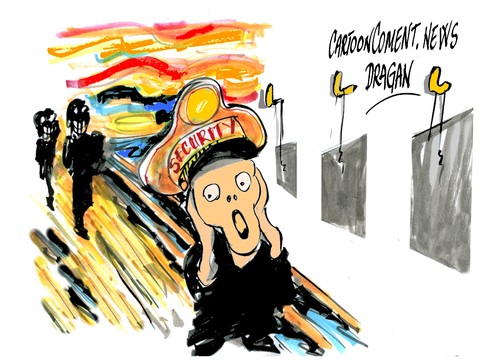 Cartoon: Museo Kunsthal de Rotterdam (medium) by Dragan tagged museo,kunsthal,rotterdam,picasso,gauguin,matisse,monet,pinturas,arte,cartoon