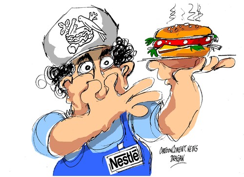Cartoon: Nestle-fraude (medium) by Dragan tagged nestle,fraude,cartoon