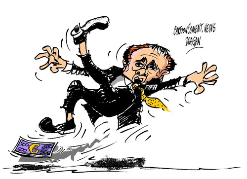 Cartoon: Nicolas Leoz-FIFA (medium) by Dragan tagged nicolas,leoz,fifa,federacion,de,fudbol,cartoon