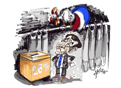Cartoon: Nicolas Sarkozy (medium) by Dragan tagged francia,nicolas,sarkozy,elecciones,regionales,politics,cartoon
