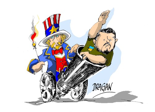 Cartoon: Oliver Stone-EEUU-Ucrania (medium) by Dragan tagged oliver,stone,eeuu,ucrania