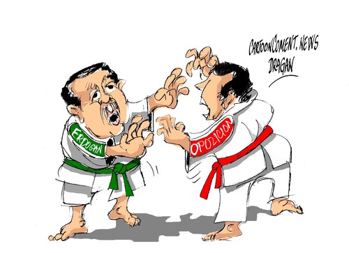 Cartoon: Recep Tayyip Erdogan (medium) by Dragan tagged recep,tayyip,erdogan,turquia,parque,gezi,estambul,politics,cartoon