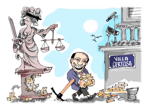 Silvio Berlusconi By Dragan | Politics Cartoon | TOONPOOL