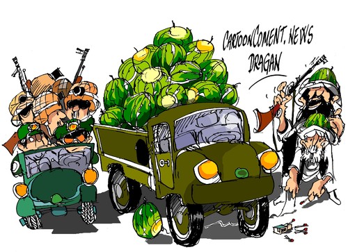 Cartoon: Sinai-Coche bomba (medium) by Dragan tagged sinai,coche,bomba,egipto,milicianos,fundamentalistas,mohamed,mursi,islamistas,politics,cartoon
