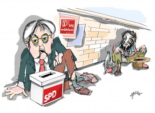 Cartoon: SPD-Steinmeier (medium) by Dragan tagged spd,steinmeier