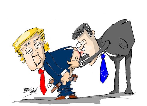 Cartoon: vasallaje (medium) by Dragan tagged vasallaje