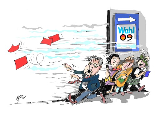 Cartoon: Wahl 2009 (medium) by Dragan tagged frank,walter,steinmeier,wahl,09