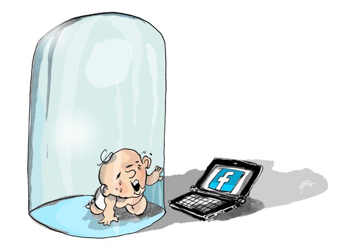 Cartoon: zuckerbook (medium) by Dragan tagged zuckerbook