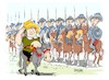 Cartoon: 9 de mayo 1605 (small) by Dragan tagged miguel,de,cervantes,don,quijote,la,mancha