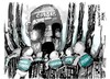 Cartoon: Alien-Crisis-El origen de la b (small) by Dragan tagged prometheus,alien,cdrisis,economic,mundial,ridley,scott,politics,cartoon