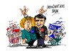 Cartoon: Angela Merkel- Sigmar Gabriel (small) by Dragan tagged alemania,coalicion,cduangela,merkel,spd,sigmar,gabriel,politics,cartoon