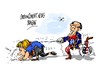 Cartoon: Angela Merkel-Barack Obama-BND (small) by Dragan tagged angela,merkel,barack,obama,bnd