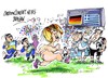 Cartoon: Angela Merkel-espontaneo (small) by Dragan tagged angela,merkel,alemania,grecia,futbol,espontaneo,gdansk,polonia,eurocopa,2012,politics,cartoon