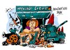 Cartoon: Angela Merkel-mercado libre (small) by Dragan tagged angela,merkel,alemania,mercado,libre,derechos,humanos,politics,cartoon