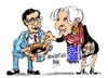 Cartoon: Antonis- Lagarde-desembolso (small) by Dragan tagged antonis,samaras,christine,lagarde,fondo,monitario,internacional,fmi,grecia,rescate,politics,cartoon