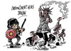 Cartoon: Baltimore-kapitan amerika (small) by Dragan tagged baltimore,kapitan,amerika,eeuu,estallido,racial,politics,cartoon
