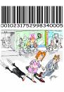 Cartoon: bar code 17 (small) by Dragan tagged bar code