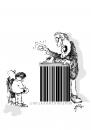 Cartoon: bar code 18 (small) by Dragan tagged bar,code