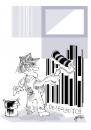 Cartoon: bar code 21 (small) by Dragan tagged bar code