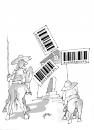 Cartoon: bar code 9 (small) by Dragan tagged bar,code