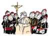 Cartoon: Benedicto XVI (small) by Dragan tagged papa,benedicto,xvi,alemania,vaticano,conferencia,episcopal,alemana