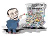 Cartoon: Berlusconi (small) by Dragan tagged silvio,berlusconi,la,repubblica,noemi,letizia,patrizia,addario