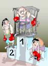 Cartoon: boxeo (small) by Dragan tagged boxeo