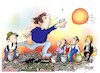 Cartoon: cambio climatico (small) by Dragan tagged cambio,climatico