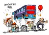 Cartoon: China-autobus de Taiyuan (small) by Dragan tagged china,autobus,taiyuan,xinhua,sabotaje,politics,cartoon