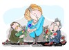 Cartoon: coalicion (small) by Dragan tagged angela,merkel,guido,westerwelle,frank,waltersteinmeier,spd,cdu,fdp,elecsiones,politics