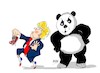Cartoon: Donald Trump- China (small) by Dragan tagged donald,trump,china,coronavirus,covid,19,eeuu