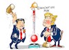Cartoon: EE.UU. contra China (small) by Dragan tagged eeuu,china