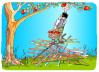 Cartoon: escalera (small) by Dragan tagged escalera