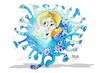 Cartoon: Esperanza Aguirre-coronavirus (small) by Dragan tagged esperanza,aguirre,pp,coronavirus